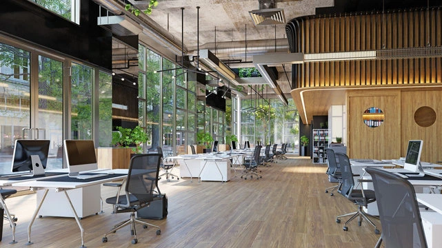 Modern co-working office space